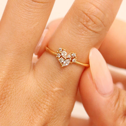 Cubic Love Heart Ring